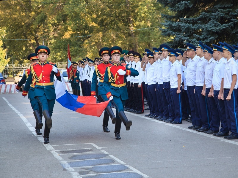 День знаний в кадетском корпусе.