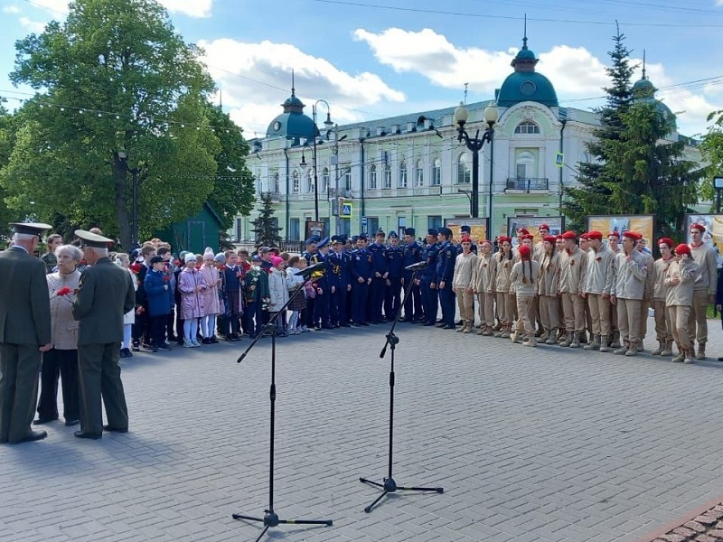 Торжественный митинг накануне Дня Великой Победы.